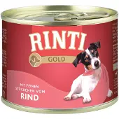 Rinti | Gold | Märkäruoka koiralle - 185 g purkki - Naudanliha 185 g