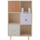 Bloomingville Calle Bookcase W/Drawers - 55X28X89.5CM
