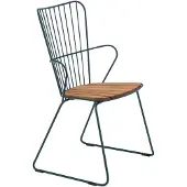 Houe Paon ruokailutuoli pine green teräs