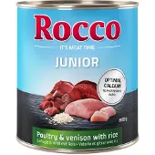 Rocco Junior siipikarja & peura + riisi koiranruoka