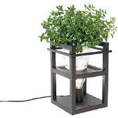 QAZQA Teollinen pöytävalaisin musta - Cage Rack