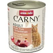 Animonda Carny 6x800g Adult kana, kalkkuna & ankansydän Animonda Carny Kissanruoka