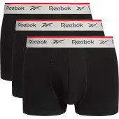 Reebok Urheilualushousut 'Ovett' basaltinharmaa / vaaleanharmaa / punainen / musta