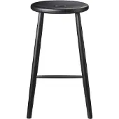 FDB Møbler J27C baarijakkara, 65 cm, musta pyökki