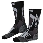 FASTWAY Uni 201 keskipitkä Sukat Musta/Harmaa unisex, size 47-49