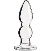 Sinful Groove Pieni Lasinen Anustappi 9,5 cm - Clear