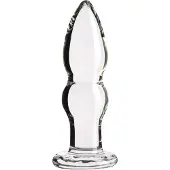 Sinful Groove Keskikokoinen Lasinen Anustappi 11,7 cm - Clear