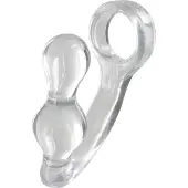 ToyJoy Manpower Power Plug & Penis Ring – Kaksoisstimulaatiota ja Tehoa Intiimihetkiin Läpinäkyvä