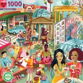 Eeboo Puzzle 1000 Pcs - Berlin Life - Multi/patterned - ONE SIZE