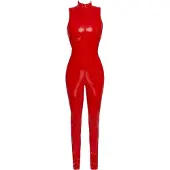 Black Level Vinyl Jumpsuit red XL, XL