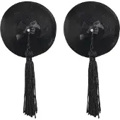 Bijoux indiscrets Burlesque Pasties Nahkaiset Nännikoristeet - Black