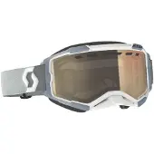 SCOTT Fury LS Snow Cross white/grey ls bronze chrome ajolasit