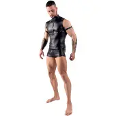 Svenjoyment Underwear Wetlook Toppi valjailla - Musta - S