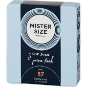 Mister Size Kondomit Mister, koko 57 mm, 3 kpl