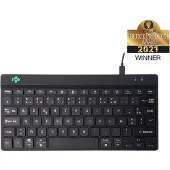 R-Go Tools Ergonomisch toetsenbord R-Go Compact Break, compact toetsenbord met pauzesoftware, AZERTY (FR), bedraad, zwart, Mini, Langallinen, USB, Näp (RGOCOFRWDBL)