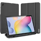 DUX Samsung Galaxy Tab S6 Lite 2020/2022/2024 Domo Tri-Fold Smart Lompakkokotelo - Musta