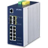 Planet IGS-12040MT verkkokytkin Hallittu L2+ Gigabit Ethernet (10/100/1000) Sininen, Valkoinen (IGS-12040MT)