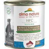Almo nature 12x 290g HFC Skip Jack Tonnikalaa ja turskaa koiranruoka märkä
