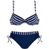 LASCANA Bikini laivastonsininen / valkoinen