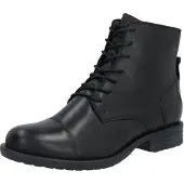 Bianco Biadanelle Leather Derby Boot - Black - 36