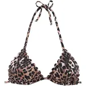 LASCANA Bikinitoppi 'Lexa' beige / musta