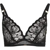 Chantelle Fleurs Wirefree Triangle Bra - Black - M