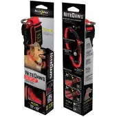 Nite Ize Nite Dawg Collar - Red (Size: Medium)