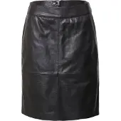 Culture Cuberta Leather Skirt - Black - 40