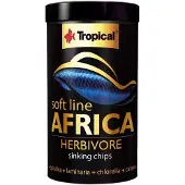 Tropical - Soft Line Africa Herbivore 250 ml/130 g - Akvaariotarvikkeet - Akvaariokalojen ruoka - Hiutaleravinto