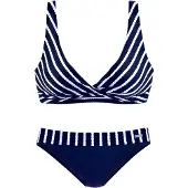 LASCANA Bikini laivastonsininen / valkoinen