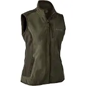 Deerhunter Lady Pam Bonded Fleece Waistcoat Graphite Green 48