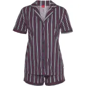 s.Oliver Pyjamashortsit sininen / viininpunainen / valkoinen