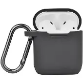 North Airpods Suojakotelo Silikoni Tumma Harmaa