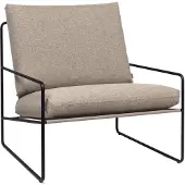 Ferm Living Desert nojatuoli, musta - tumma hiekka Dolce