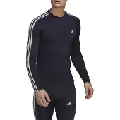 Adidas Harjoituspaita Techfit Pitkähihainen - Navy/Valkoinen, koko Medium