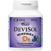 Orion Devisol Mustikka 50 mikrog 200 tabl