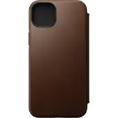 Nomad Modern Leather Folio w/MagSafe iPhone 14 Plus - Rustic Brown