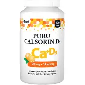 Puru Calsorin D3 500 mg + 10 mikrog 100 purutabl
