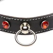 Strict Diamond Choker with O-Ring Black/Red