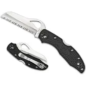 Spyderco Byrd Meadowlark 2 Rescue BY19SBK2 Black FRN, serrated pocket knife