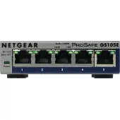 Netgear ProSafe Plus GS105Ev2, 5-porttinen työpöytäkytkin, harmaa