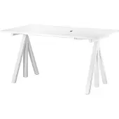 Works korkeussäädettävä pöytä 140 cm, valkoinen