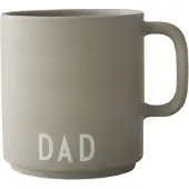 Design Letters Favourite Cup With Handle - Grey - 25 CL