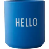 Design Letters suosikkikuppi 25 cl Hello-cobalt blue