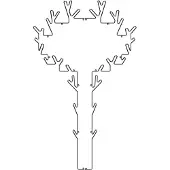 Maze Tree-naulakko musta