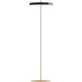 UMAGE Design-jalkalamppu Asteria floor, himmennettävä, Musta, Olohuone/ruokailutila, Metalli, Design