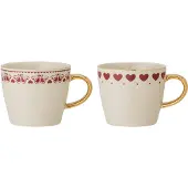 Bloomingville Jolly muki 2 kpl Red