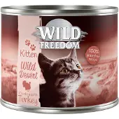 Wild Freedom 6 x 200g Wild Desert kalkkuna & kana Kitten kissanruoka
