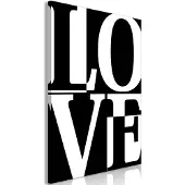 Artgeist Kuva - Black and White Love (1 Part) Vertical