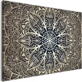 Artgeist Oriental Flowers Narrow Brown taulu